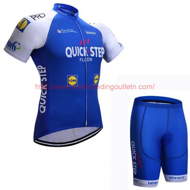 2017 QUICK-STEP FLOORS blauw Fietskleding Wielershirt Korte Mouw+Korte Fietsbroeken 201717833 2017 QUICK-STEP FLOORS blauw Fietskleding Wielershirt Korte Mouw+Korte Fietsbroeken 201717833