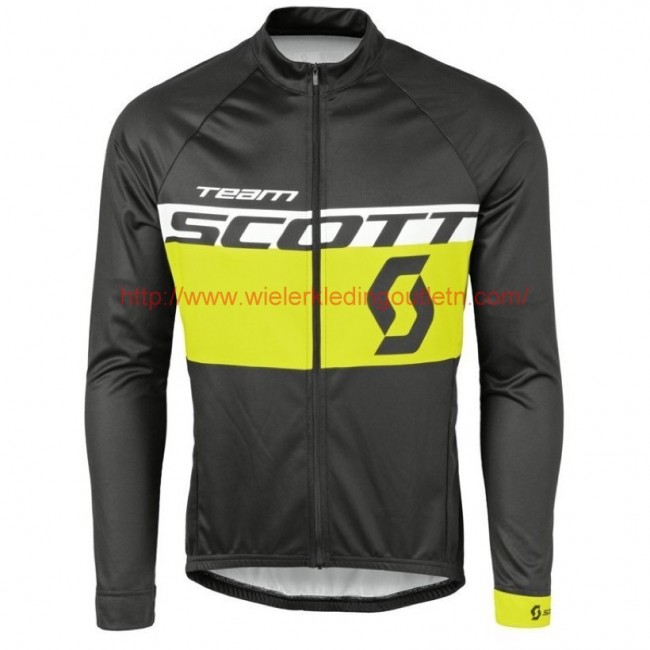 2016 Scott Team zwart-geel Wielerkleding Wielershirt lange mouw 213656 2016 Scott Team zwart-geel Wielerkleding Wielershirt lange mouw 213656