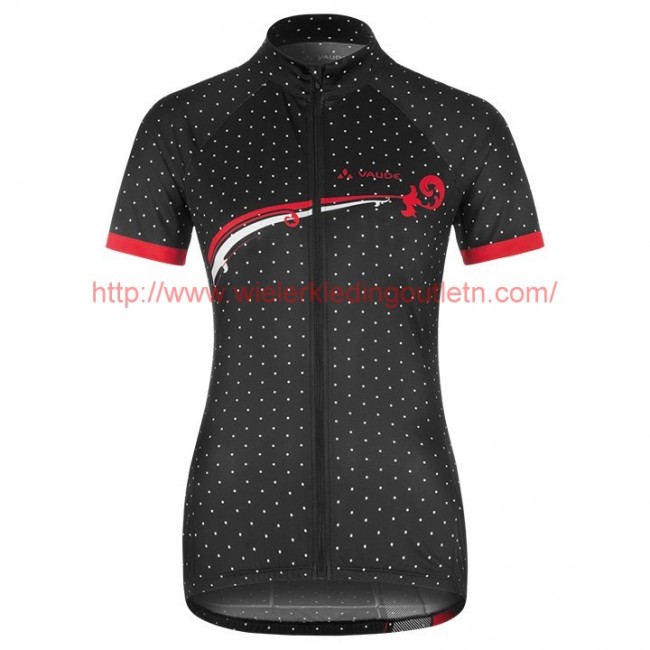 2017 Vaude Flower Dot Zwart-Wit Wielerkleding Wielershirt Korte Mouw 20176967 2017 Vaude Flower Dot Zwart-Wit Wielerkleding Wielershirt Korte Mouw 20176967
