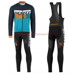 2016 Scott RC zwart-geel-Blauw Set Wielerkleding Wielershirt lange mouw+Lange fietsbroeken Bib 213696 2016 Scott RC zwart-geel-Blauw Set Wielerkleding Wielershirt lange mouw+Lange fietsbroeken Bib 213696