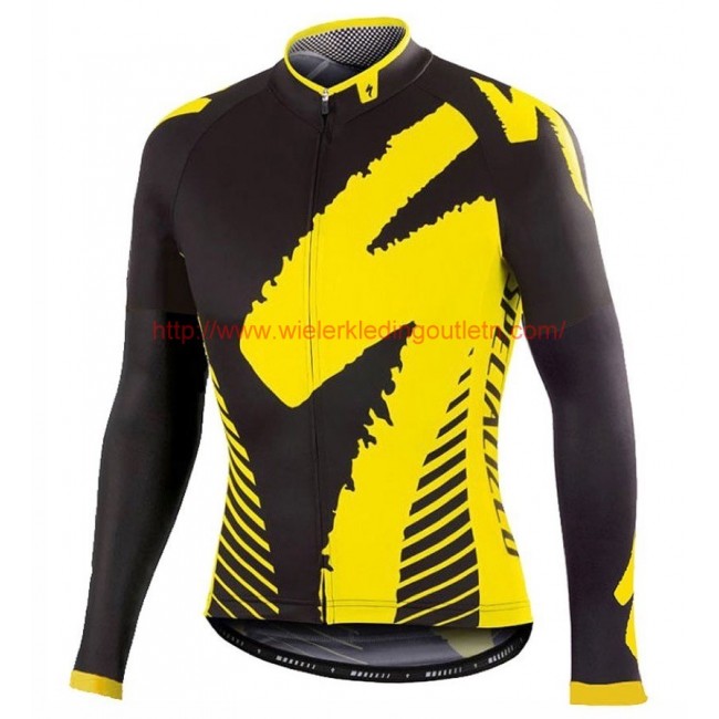 2016 Specialized Team LS zwart-geel Wielerkleding Wielershirt lange mouw 213715 2016 Specialized Team LS zwart-geel Wielerkleding Wielershirt lange mouw 213715