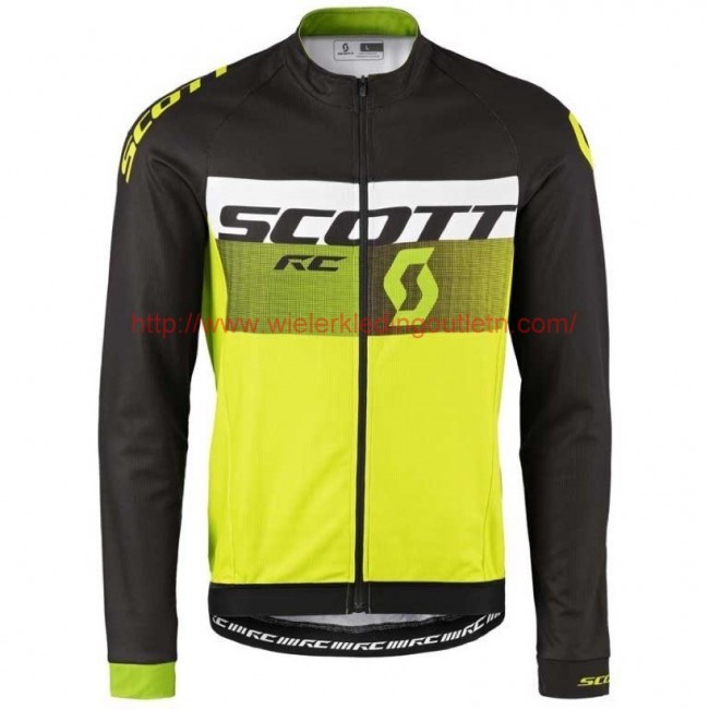 2016 Scott RC zwart-wit-groen Fluo Wielerkleding Wielershirt lange mouw 213679 2016 Scott RC zwart-wit-groen Fluo Wielerkleding Wielershirt lange mouw 213679