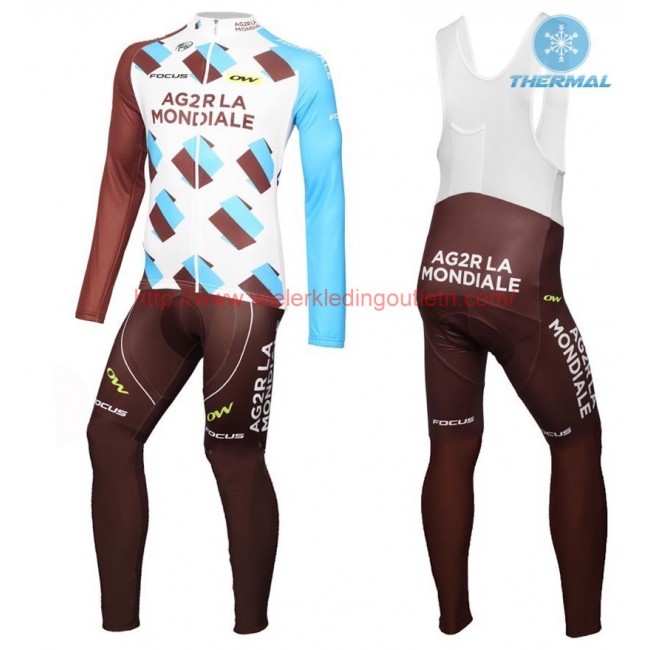 2016 Team Ag2r Winter Set Wielerkleding Wielershirt lange mouw+Lange fietsbroeken Bib 213579 2016 Team Ag2r Winter Set Wielerkleding Wielershirt lange mouw+Lange fietsbroeken Bib 213579
