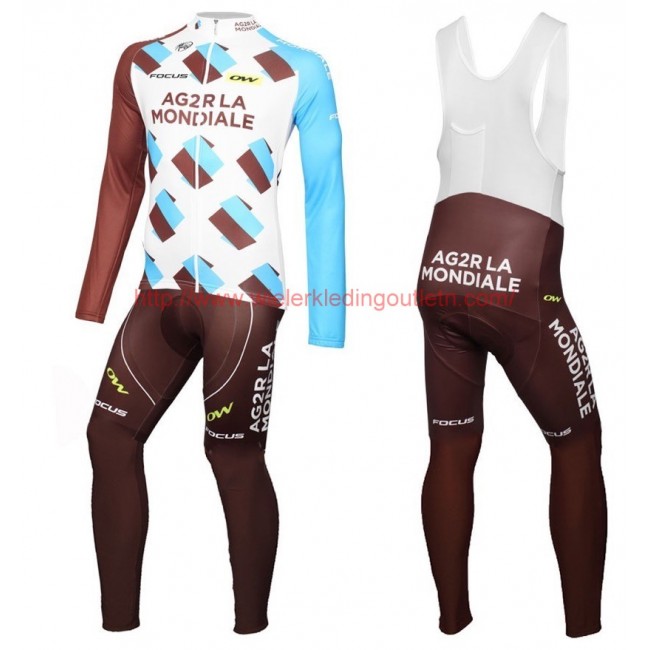 2016 Team Ag2r Set Wielerkleding Wielershirt lange mouw+Lange fietsbroeken Bib 213578 2016 Team Ag2r Set Wielerkleding Wielershirt lange mouw+Lange fietsbroeken Bib 213578