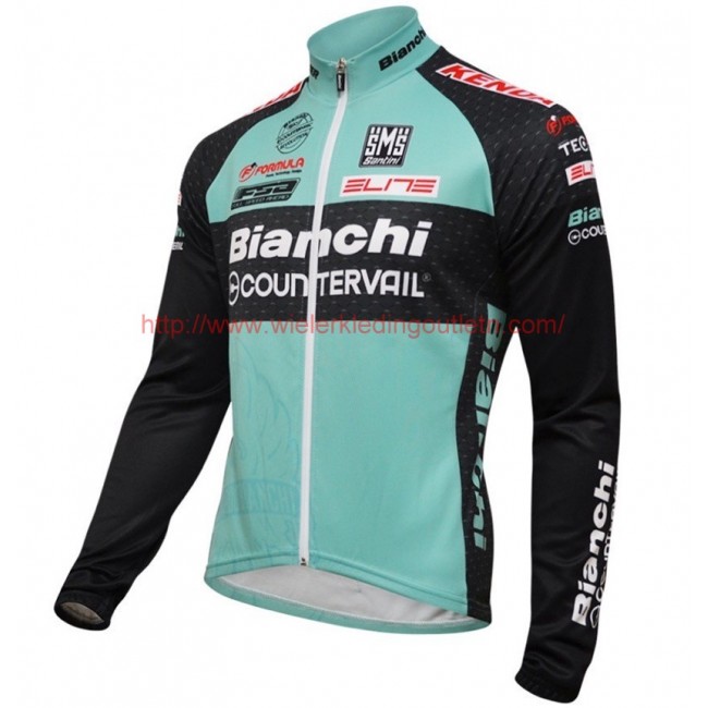 2016 Bianchi Countervail groen Wielerkleding Wielershirt lange mouw 213538 2016 Bianchi Countervail groen Wielerkleding Wielershirt lange mouw 213538