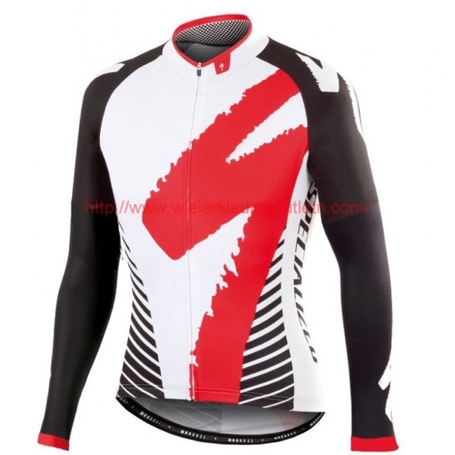 2016 Specialized Team LS wit-rood Wielerkleding Wielershirt lange mouw 213707 2016 Specialized Team LS wit-rood Wielerkleding Wielershirt lange mouw 213707