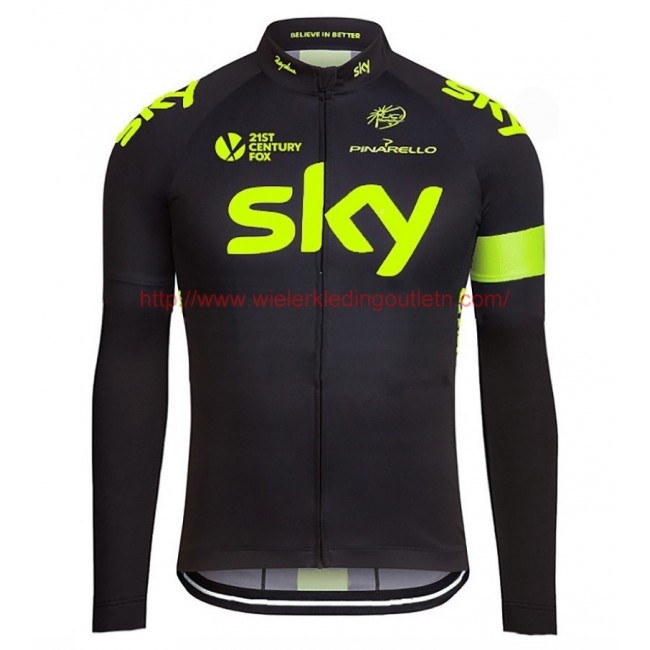 2016 Sky Team Fluo Wielerkleding Wielershirt lange mouw 213703 2016 Sky Team Fluo Wielerkleding Wielershirt lange mouw 213703