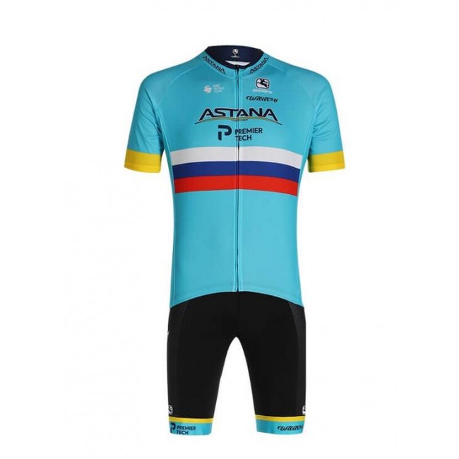 2020 ASTANA TEAM Russian Champion Fietskleding Wielershirt Korte Mouw+Korte Fietsbroeken Bib BP80N 2020 ASTANA TEAM Russian Champion Fietskleding Wielershirt Korte Mouw+Korte Fietsbroeken Bib BP80N