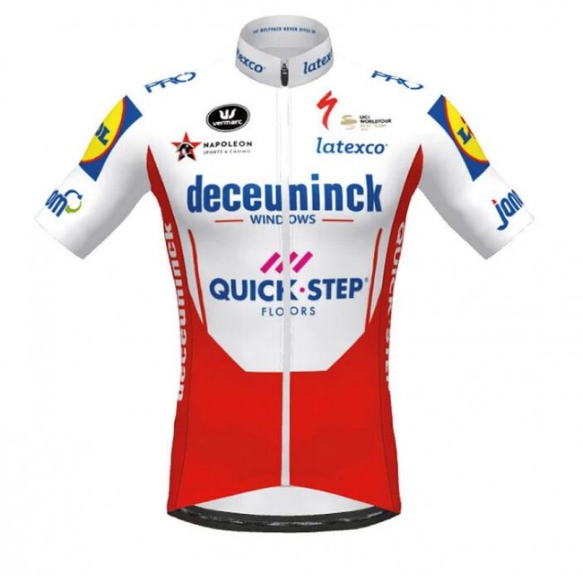 2020 DECEUNINCK QUICK-STEP TdF Fietsshirt Korte Mouw rouge Wit 0IE8U 2020 DECEUNINCK QUICK-STEP TdF Fietsshirt Korte Mouw rouge Wit 0IE8U