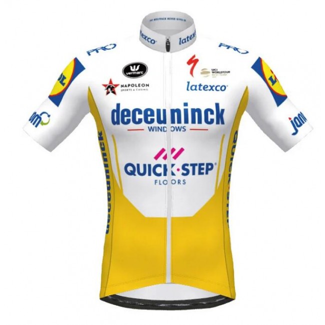 2020 DECEUNINCK QUICK-STEP TdF Fietsshirt Korte Mouw Geel L56MB 2020 DECEUNINCK QUICK-STEP TdF Fietsshirt Korte Mouw Geel L56MB