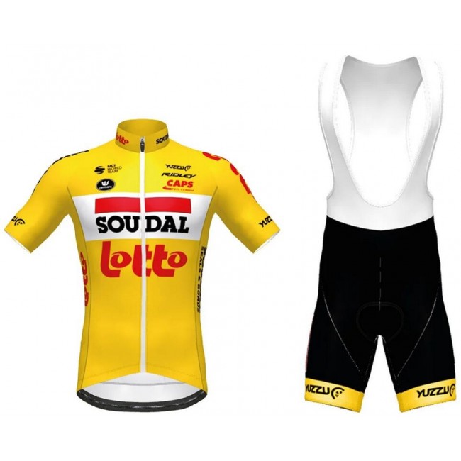 Lotto Soudal 2020 TdF Fietskleding Wielershirt Korte Mouw+Korte Fietsbroeken Bib Geel 2T9X7 Lotto Soudal 2020 TdF Fietskleding Wielershirt Korte Mouw+Korte Fietsbroeken Bib Geel 2T9X7