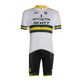 2020 MITCHELTON SCOTT Australian Champion Fietskleding Wielershirt Korte Mouw+Korte Fietsbroeken Bib H07MV 2020 MITCHELTON SCOTT Australian Champion Fietskleding Wielershirt Korte Mouw+Korte Fietsbroeken Bib H07MV