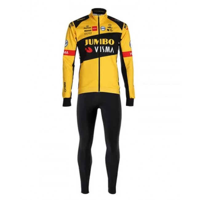 2020 TEAM JUMBO VISMA Fietskleding Set Wielershirts lange mouw+fietsbroek lang met XKU3Y 2020 TEAM JUMBO VISMA Fietskleding Set Wielershirts lange mouw+fietsbroek lang met XKU3Y