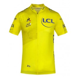 2020 Tour de France Fietsshirt Korte Mouw Geel OIDRY 2020 Tour de France Fietsshirt Korte Mouw Geel OIDRY