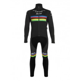 2020 TREK SEGAFREDO WORLD CHAMPION Fietskleding Set Wielershirts lange mouw+fietsbroek lang met zwart 89RER 2020 TREK SEGAFREDO WORLD CHAMPION Fietskleding Set Wielershirts lange mouw+fietsbroek lang met zwart 89RER