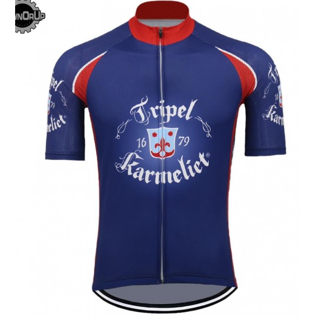 Tripel Karmeliet Fietsshirt Korte Mouw groen blauw AX74C Tripel Karmeliet Fietsshirt Korte Mouw groen blauw AX74C