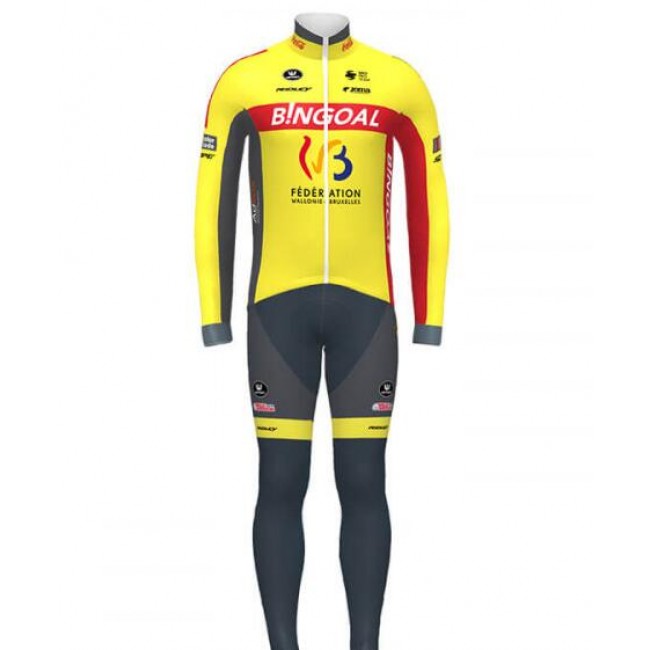 Wallonie Bruxelles 2020 Fietskleding Set Wielershirts lange mouw+fietsbroek lang met T07U9 Wallonie Bruxelles 2020 Fietskleding Set Wielershirts lange mouw+fietsbroek lang met T07U9