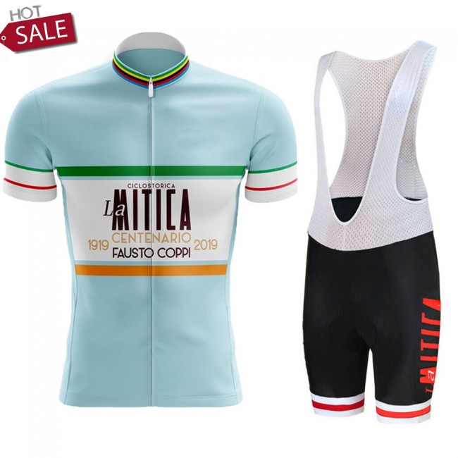 Set La Mitica Fausto Coppi 2021 Fietskleding Fietsshirt Korte Mouw+Korte Fietsbroeken Bib 2021134 Set La Mitica Fausto Coppi 2021 Fietskleding Fietsshirt Korte Mouw+Korte Fietsbroeken Bib 2021134