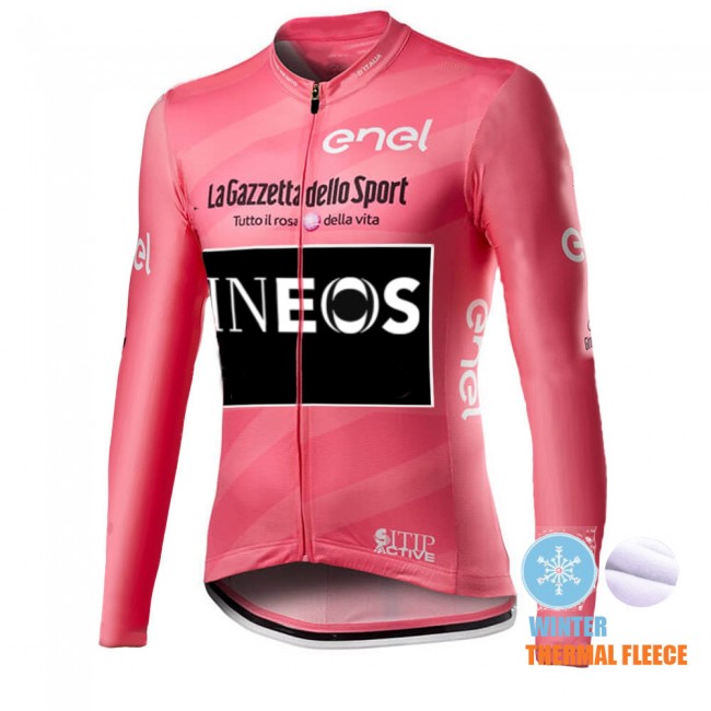 Winter Thermal Fleece Mannen Giro D-italia INEOS 2021 Fietskleding Fietsshirt Lange Mouw 2021034 Winter Thermal Fleece Mannen Giro D-italia INEOS 2021 Fietskleding Fietsshirt Lange Mouw 2021034