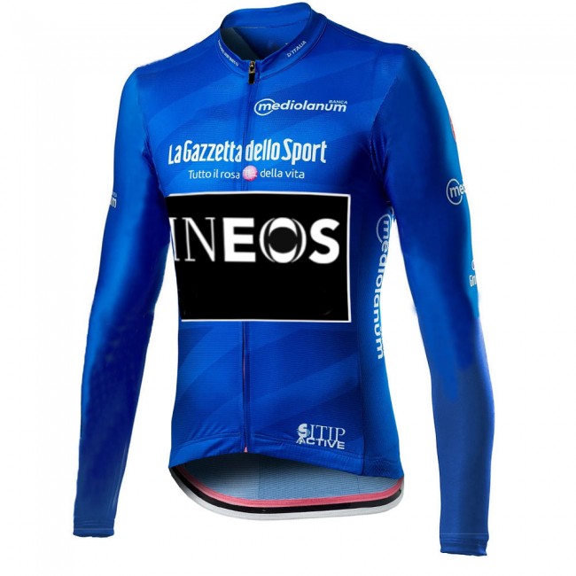 Giro D-italia INEOS 2021 Fietskleding Fietsshirt Lange Mouw 2021032 Giro D-italia INEOS 2021 Fietskleding Fietsshirt Lange Mouw 2021032