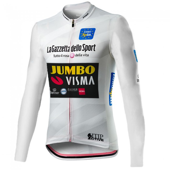 Giro D-italia Jumbo Visma 2021 Fietskleding Fietsshirt Lange Mouw 2021048 Giro D-italia Jumbo Visma 2021 Fietskleding Fietsshirt Lange Mouw 2021048