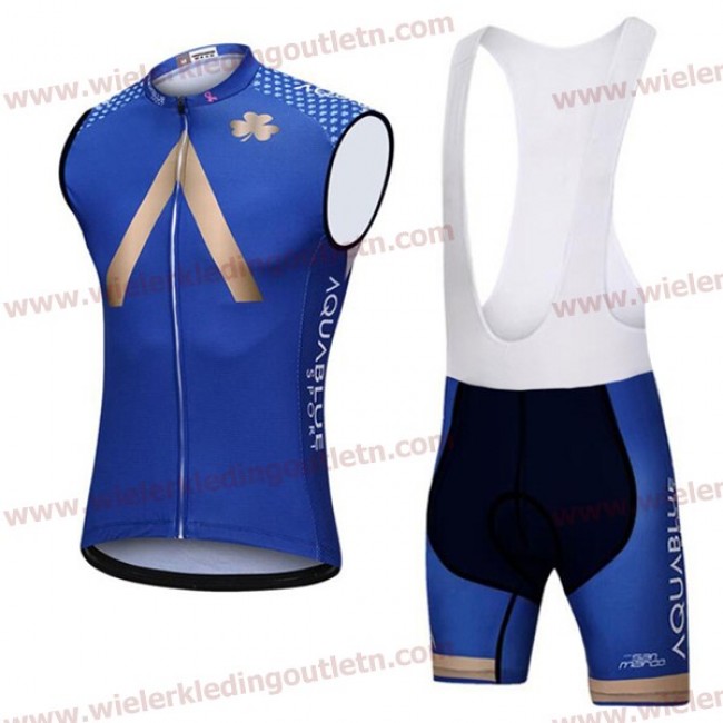 2018 AQUA BLUE SPORT Wielerkleding Set Wielershirt Mouwloze+Fiets Koersbroek A2018890 2018 AQUA BLUE SPORT Wielerkleding Set Wielershirt Mouwloze+Fiets Koersbroek A2018890