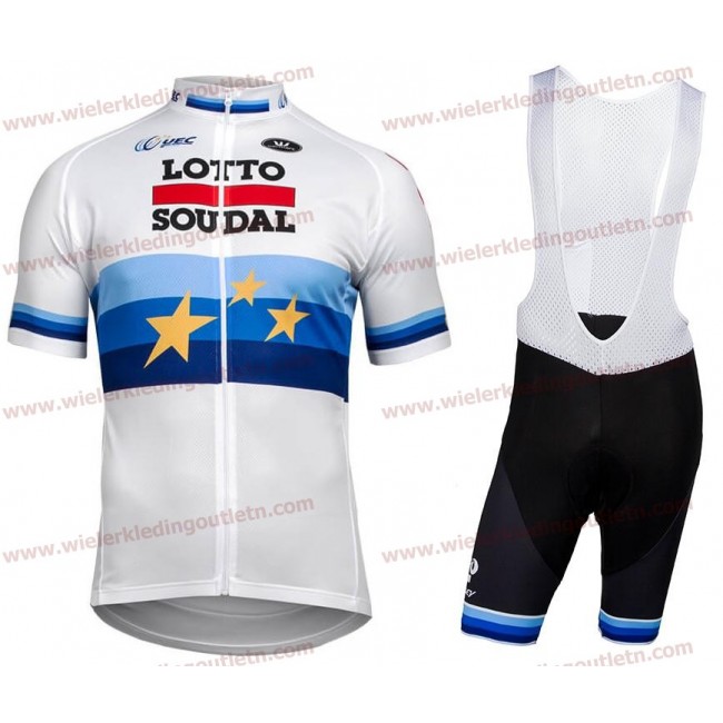 LOTTO SOUDAL European champion 2018 Wielerkleding Set Wielershirt korte mouwen+Fiets Koersbroek D122 LOTTO SOUDAL European champion 2018 Wielerkleding Set Wielershirt korte mouwen+Fiets Koersbroek D122