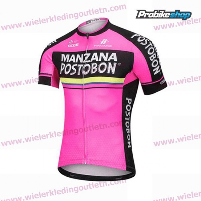 2018 MANZANA POSTOBON Wielershirt Lange Mouw A2018925 2018 MANZANA POSTOBON Wielershirt Lange Mouw A2018925