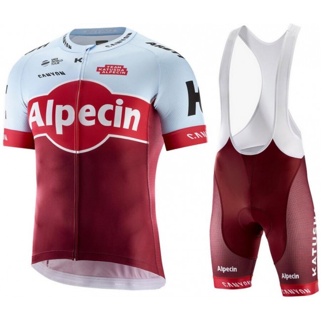 2018 Katusha Alpecin Wielerkleding Set Wielershirt Korte Mouw+Fiets Koersbroek A2020214 2018 Katusha Alpecin Wielerkleding Set Wielershirt Korte Mouw+Fiets Koersbroek A2020214