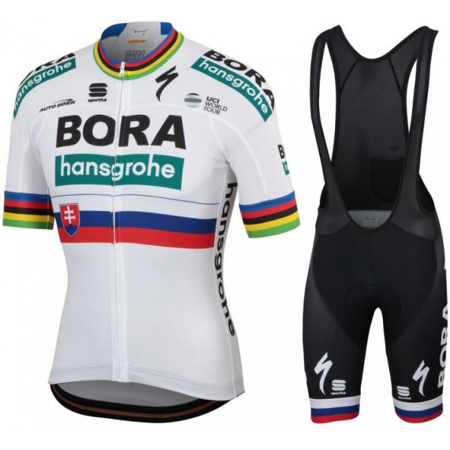 Bora Hansgrohe 2019 Slovak champion Fietskleding Set Fietsshirt Korte Mouw+Korte fietsbroeken Bib 190224017 Bora Hansgrohe 2019 Slovak champion Fietskleding Set Fietsshirt Korte Mouw+Korte fietsbroeken Bib 190224017
