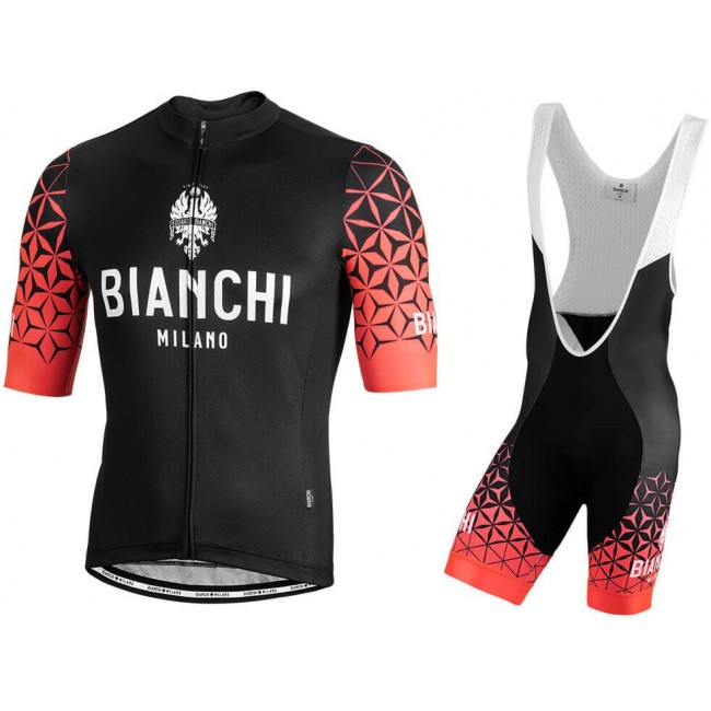 BIANCHI MILANO Pedaso red Fietskleding Set Fietsshirt Korte Mouw+Korte fietsbroeken Bib 190224076 BIANCHI MILANO Pedaso red Fietskleding Set Fietsshirt Korte Mouw+Korte fietsbroeken Bib 190224076