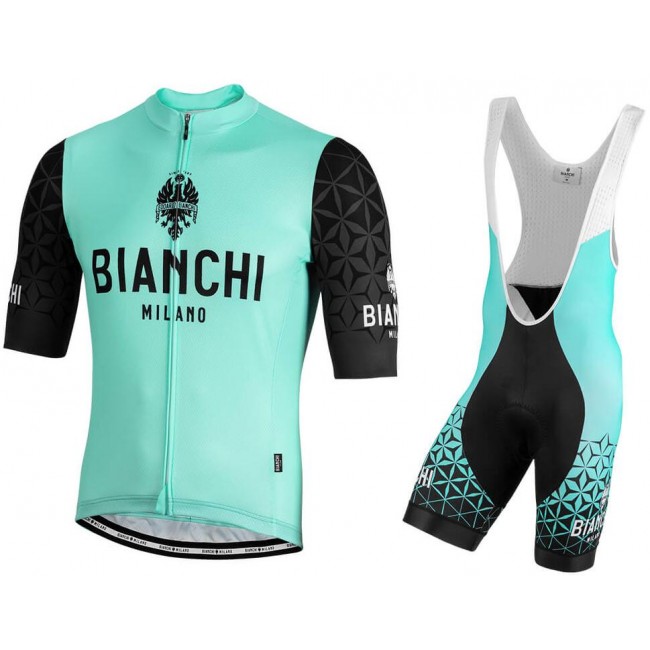 BIANCHI MILANO Pedaso Fietskleding Set Fietsshirt Korte Mouw+Korte fietsbroeken Bib 190224079 BIANCHI MILANO Pedaso Fietskleding Set Fietsshirt Korte Mouw+Korte fietsbroeken Bib 190224079
