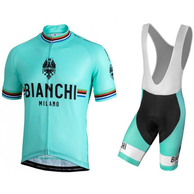 BIANCHI MILANO New Pride Fietskleding Set Fietsshirt Korte Mouw+Korte fietsbroeken Bib 190224085 BIANCHI MILANO New Pride Fietskleding Set Fietsshirt Korte Mouw+Korte fietsbroeken Bib 190224085