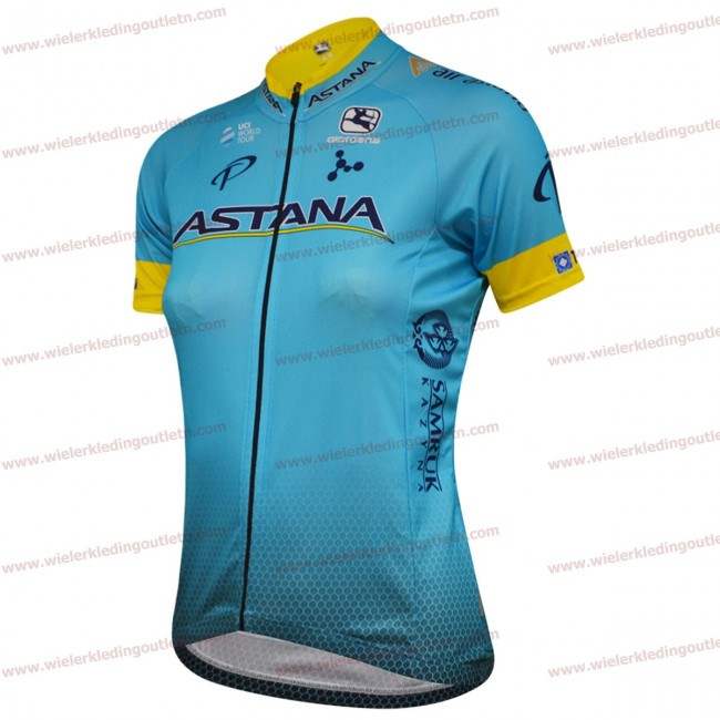 Astana 2018 Dames Wielershirt korte mouwen 18A0080 Astana 2018 Dames Wielershirt korte mouwen 18A0080