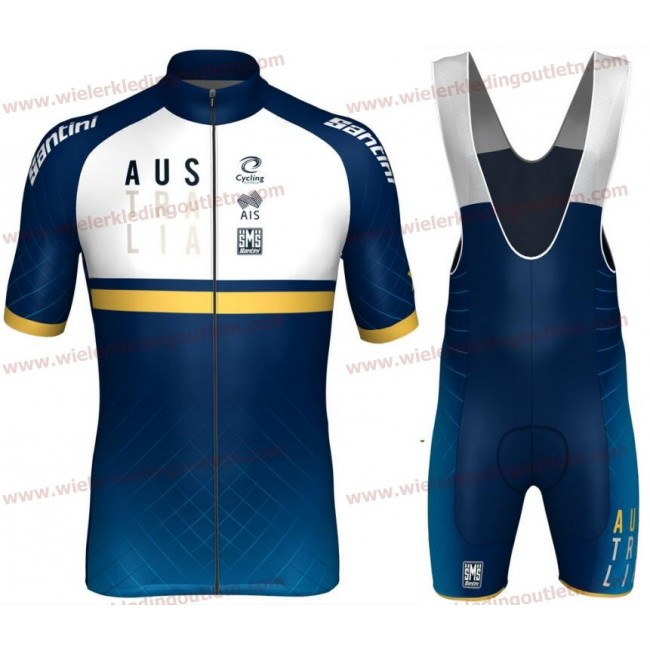 Australia national team 2018 Wielerkleding Set Wielershirt korte mouwen+Fiets Koersbroek D112 Australia national team 2018 Wielerkleding Set Wielershirt korte mouwen+Fiets Koersbroek D112