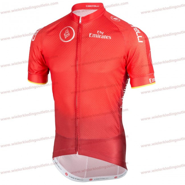 Dubai Tour 2018 rood Wielershirt korte mouwen A2019382 Dubai Tour 2018 rood Wielershirt korte mouwen A2019382