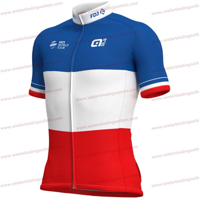Groupama Fdj French Champion 2018 Wielershirt korte mouwen 18A0097 Groupama Fdj French Champion 2018 Wielershirt korte mouwen 18A0097