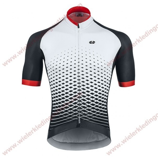 GSG Giessegi wit rood Wielershirt korte mouwen FEDAIA 03324 18B521050 GSG Giessegi wit rood Wielershirt korte mouwen FEDAIA 03324 18B521050