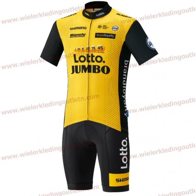 LottoNL-Jumbo 2018 Wielerkleding Set Wielershirt Korte Mouwen+Korte fietsbroeken D151 LottoNL-Jumbo 2018 Wielerkleding Set Wielershirt Korte Mouwen+Korte fietsbroeken D151