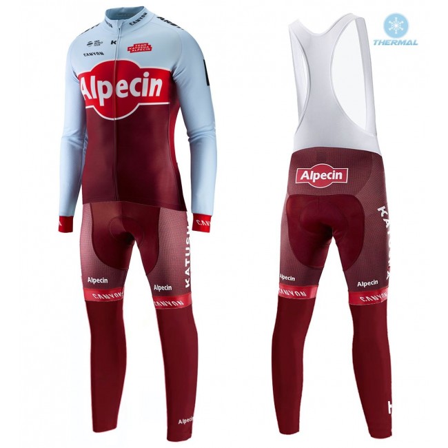 2018 Profteam Katusha Alpecin winterset Wielerkleding Set Wielershirts lange mouw+fietsbroek lang met zeem z2wwi 2018 Profteam Katusha Alpecin winterset Wielerkleding Set Wielershirts lange mouw+fietsbroek lang met zeem z2wwi