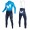 2018 Movistar Profteam blauw Fietskleding Fietsshirt lange mouw+Lange fietsbroeken Bib Jpwh3