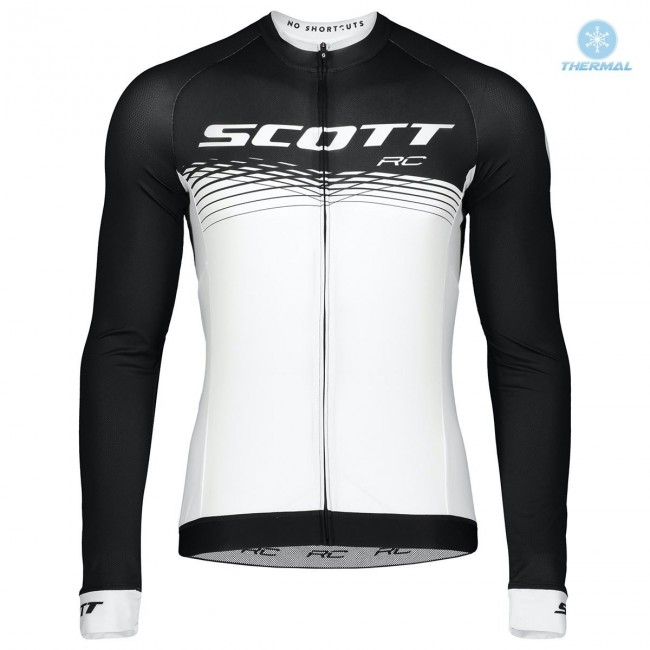 2019 Scott-RC PRO zwart-wit Fietsshirt lange mouw Winter IfAqO 2019 Scott-RC PRO zwart-wit Fietsshirt lange mouw Winter IfAqO