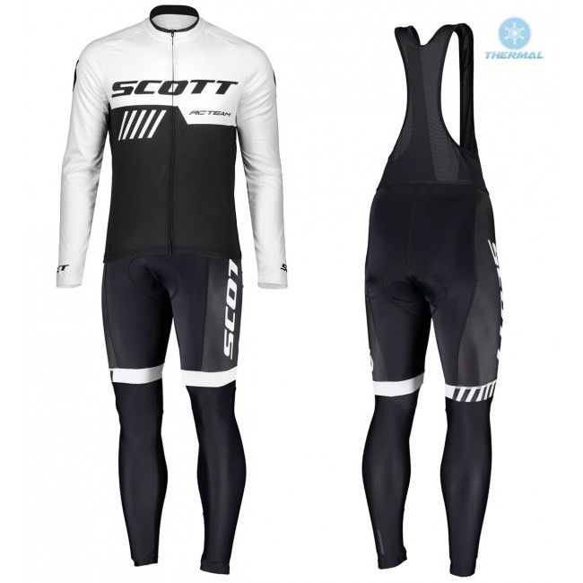 2019 Scott-RC-Profteam zwart-wit winterset Wielerkleding Set Wielershirts lange mouw+fietsbroek lang met zeem Jh5ET 2019 Scott-RC-Profteam zwart-wit winterset Wielerkleding Set Wielershirts lange mouw+fietsbroek lang met zeem Jh5ET