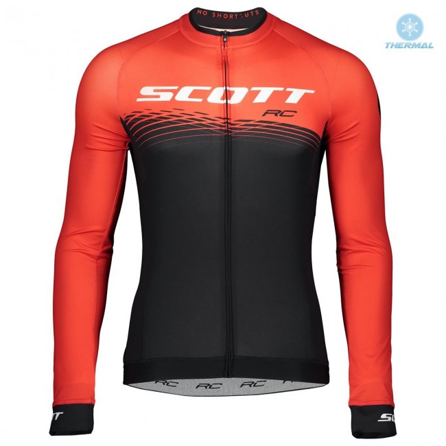 2019 Scott-RC PRO zwart-rood Fietsshirt lange mouw Winter Sn72N 2019 Scott-RC PRO zwart-rood Fietsshirt lange mouw Winter Sn72N