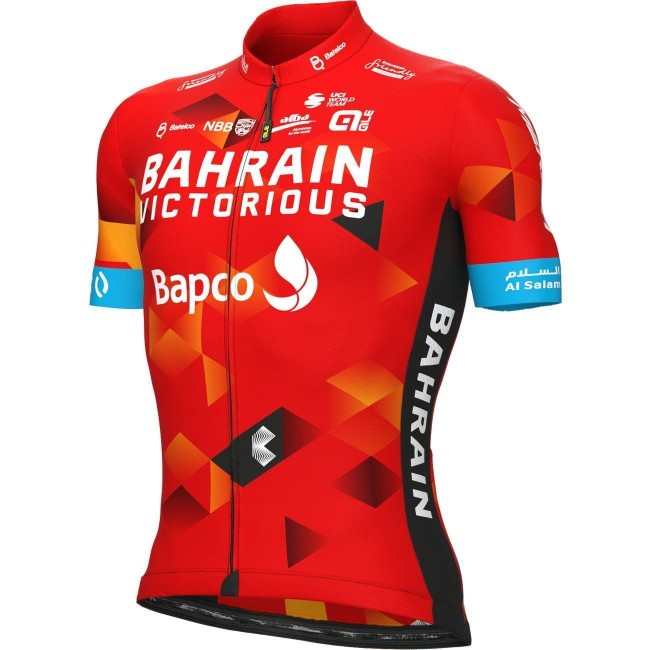 Bahrain Victorious 2022 wielershirt met korte mouwen - ALE professioneel wielerteam Bahrain Victorious 2022 wielershirt met korte mouwen - ALE professioneel wielerteam