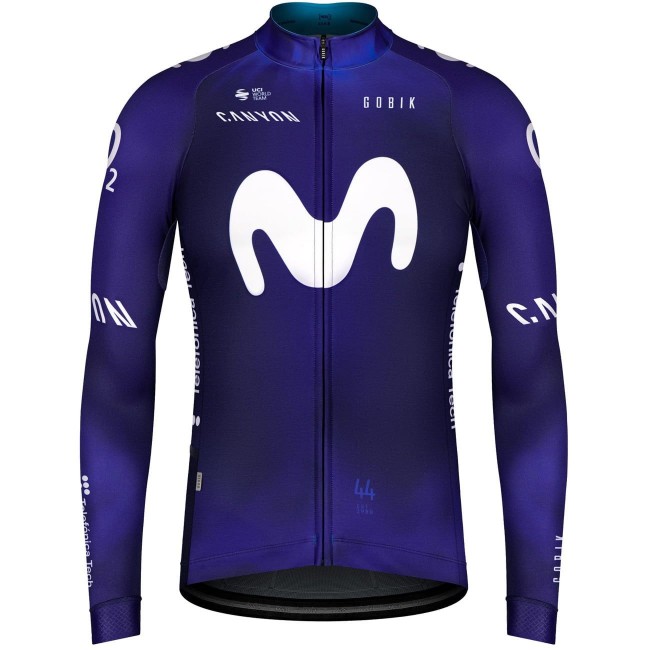 MOVISTAR 2023 wielershirt met lange mouwen professioneel wielerteam MOVISTAR 2023 wielershirt met lange mouwen professioneel wielerteam