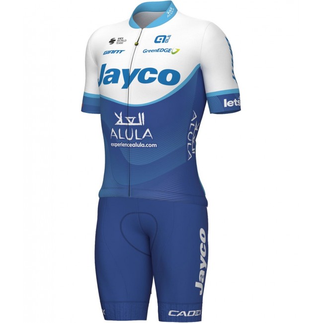 Team Jayco AlUla 2023 set (jersey met korte mouwen+broek)-ALE professionele wielerploeg Team Jayco AlUla 2023 set (jersey met korte mouwen+broek)-ALE professionele wielerploeg