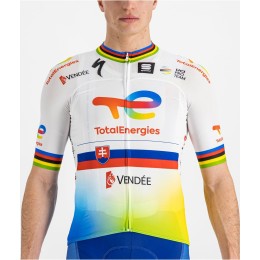 Team TotalEnergies Slowaaks kampioen Sagan editie 2022 wielershirt met korte mouwen professioneel wielerteam Team TotalEnergies Slowaaks kampioen Sagan editie 2022 wielershirt met korte mouwen professioneel wielerteam